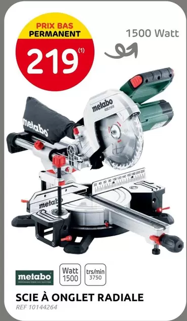 Gsm - SCIE À ONGLET RADIALE