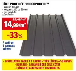 De - TÔLE PROFILÉE "BRICOPROFILE"