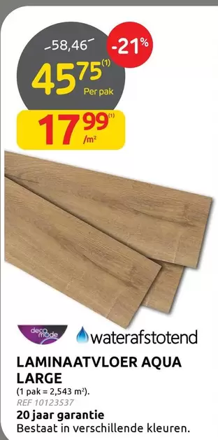 Large - LAMINAATVLOER AQUA LARGE