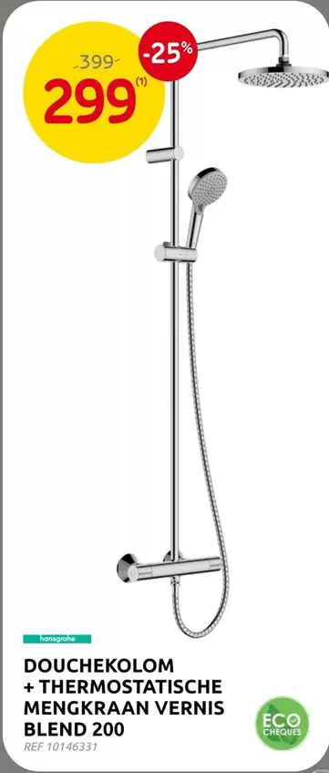 DOUCHEKOLOM + THERMOSTATISCHE MENGKRAAN VERNIS BLEND 200