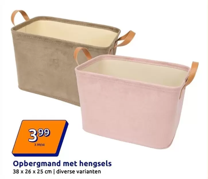 Opbergmand met hengsels