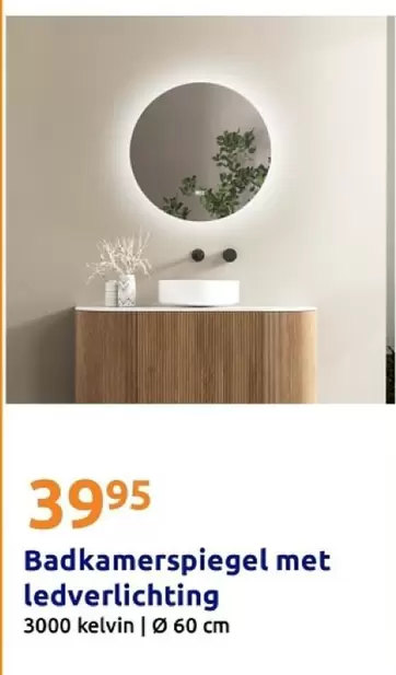 Badkamerspiegel met ledverlichting