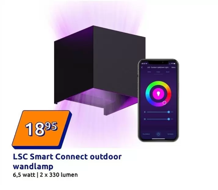 Smart Connect outdoor wandlamp