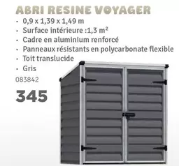 ABRI RESINE VOYAGER