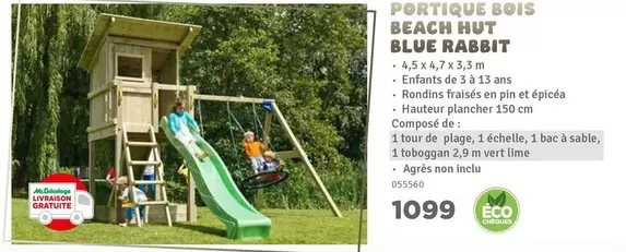 De - BEACH HUT BLUE RABBIT