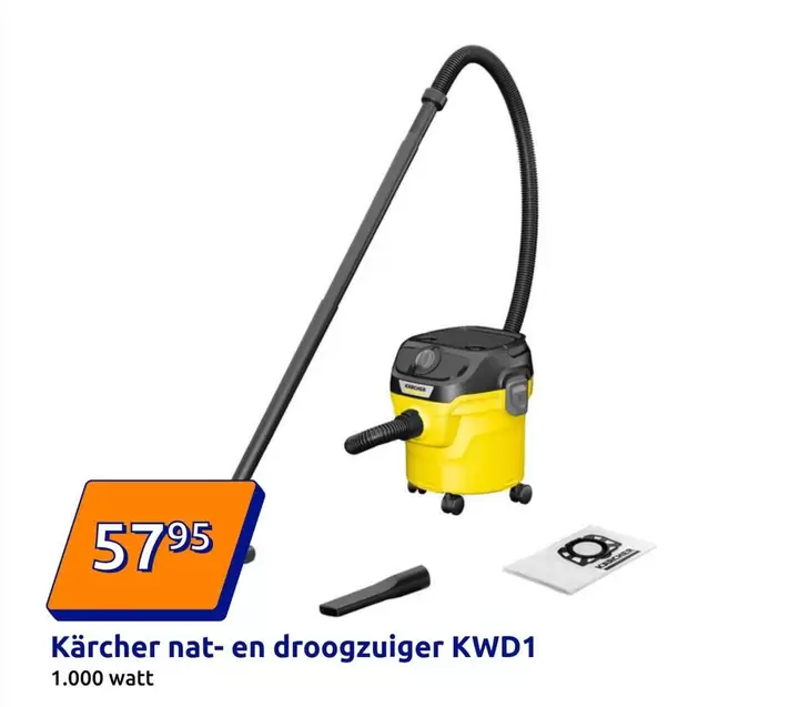 Karcher - nat- en droogzuiger KWD1