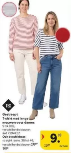 T-shirt met lange mouwen voor dames