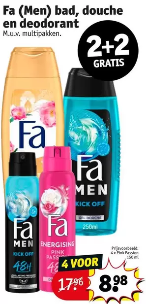 Fa - bad, douche en deodorant
