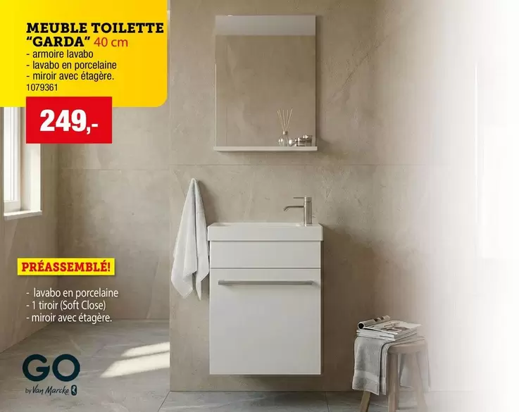 Go - MEUBLE TOILETTE "GARDA" 40 cm