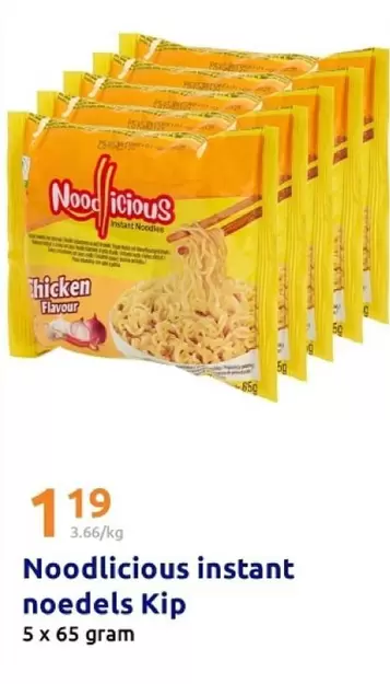 Noodlicious instant noedels Kip