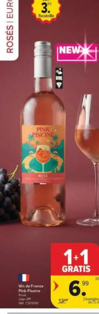 Euro - Vin de France Pink Piscine