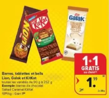 Lion - Barres, tablettes et balls