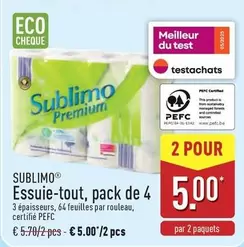 De - Essuie-tout, pack de 4