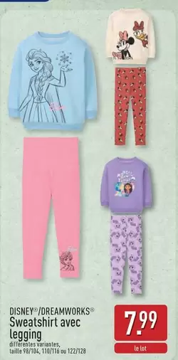 Disney - Sweatshirt avec legging