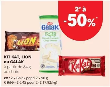 Lion - KIT KAT, LION ou GALAK