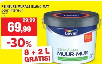 PEINTURE MURALE BLANC MAT pour intérieur 536132