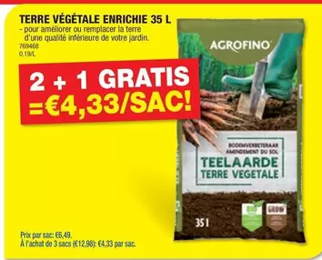 De - TERRE VÉGÉTALE ENRICHIE 35 L