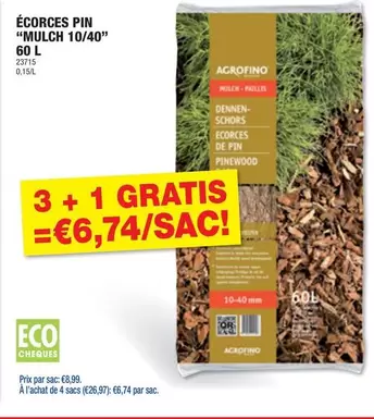 De - ÉCORCES PIN "MULCH 10/40"