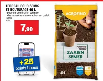 TERREAU POUR SEMIS ET BOUTURAGE 40 L