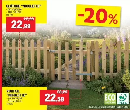 CLÔTURE "NICOLETTE"