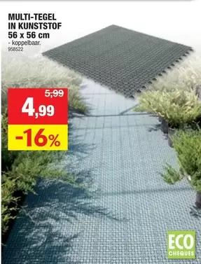 MULTI-TEGEL IN KUNSTSTOF