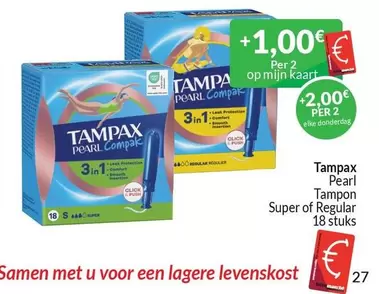 Pearl -  Tampon Super of Regular