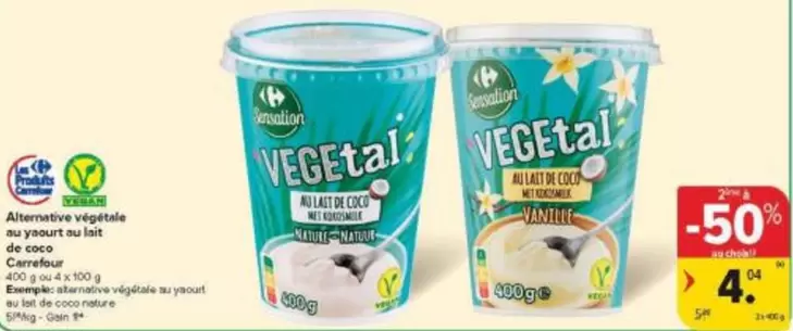 De - Alternative végétale au yaourt au lait de coco