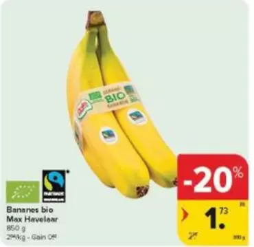 Bananes bio Max Havelaar