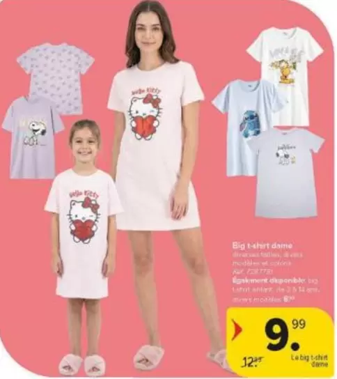 De - Big T-shirt dame