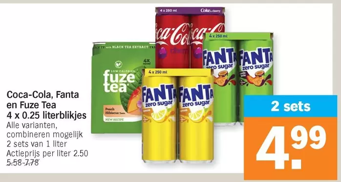 Coca Cola - Coca-Cola, Fanta en Fuze Tea