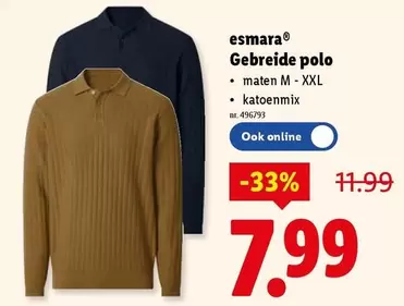 Gebreide polo