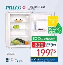 De - Tafelkoelkast CO 1725