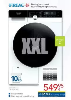 De - Droogkast met warmtepomp