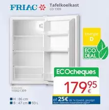 De - Tafelkoelkast CO 1309