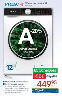De - Wasautomaat XXL