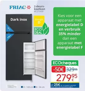 De - 2-deurs-koelkast KK 2719/20