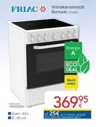 De - Vitrokeramisch fornuis VF6000