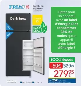 De - Combiné 2-portes KK 2719/20 Dark inox