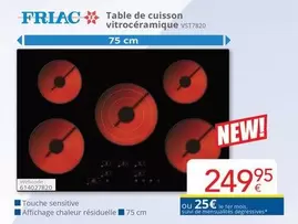 De - Table de cuisson vitrocéramique VST7820