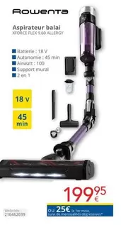 De - Aspirateur balai XFORCE FLEX 980 ALLERGY