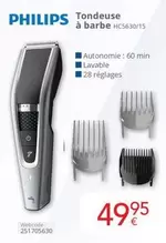 Philips - Tondeuse à barbe HC5630/15