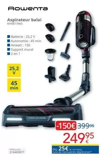 De - Aspirateur balai KHR77WO