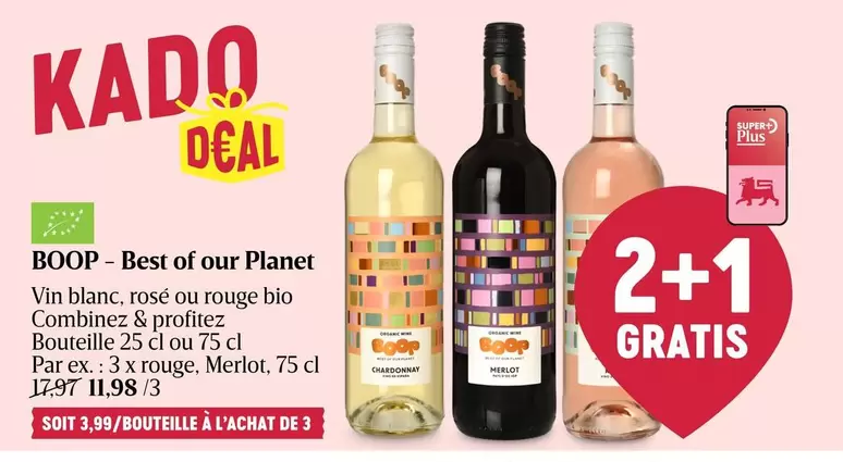 De - Vin blanc, rosé ou rouge bio