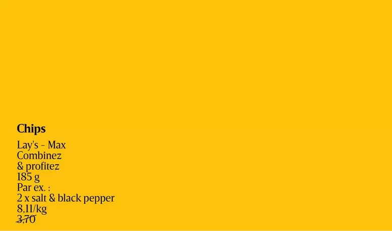 Black - Max Combinez & profitez