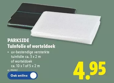 Tuinfolie of worteldoek