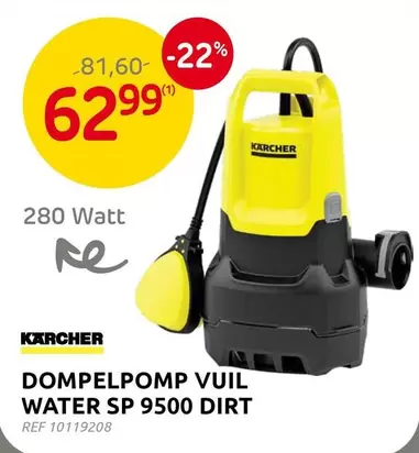 Karcher - VUIL WATER SP 9500 DIRT