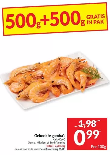 De - Gekookte gamba's