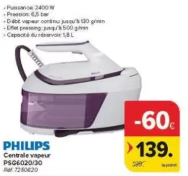 Philips - Centrale vapeur PSG6020/30