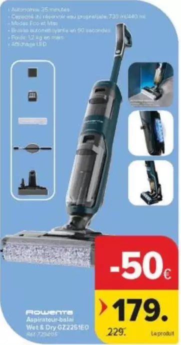 Aspirateur-balai Wet & Dry GZ2205WD