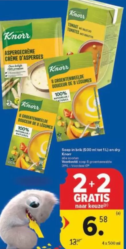 De - Soep in blik (570 ml t/m 1L) en droge Soep